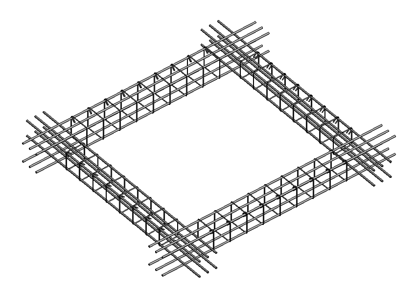 slab holes tied stirrups